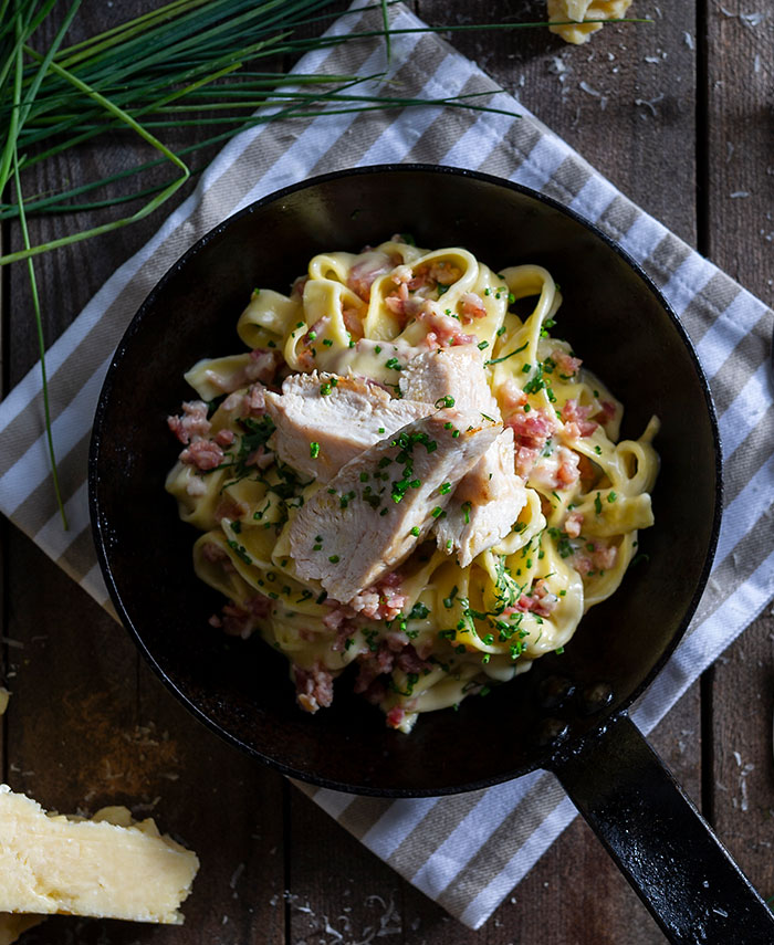 Chicken carbonara