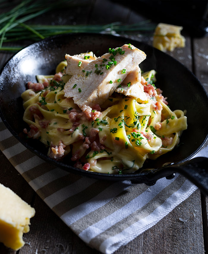 Chicken carbonara