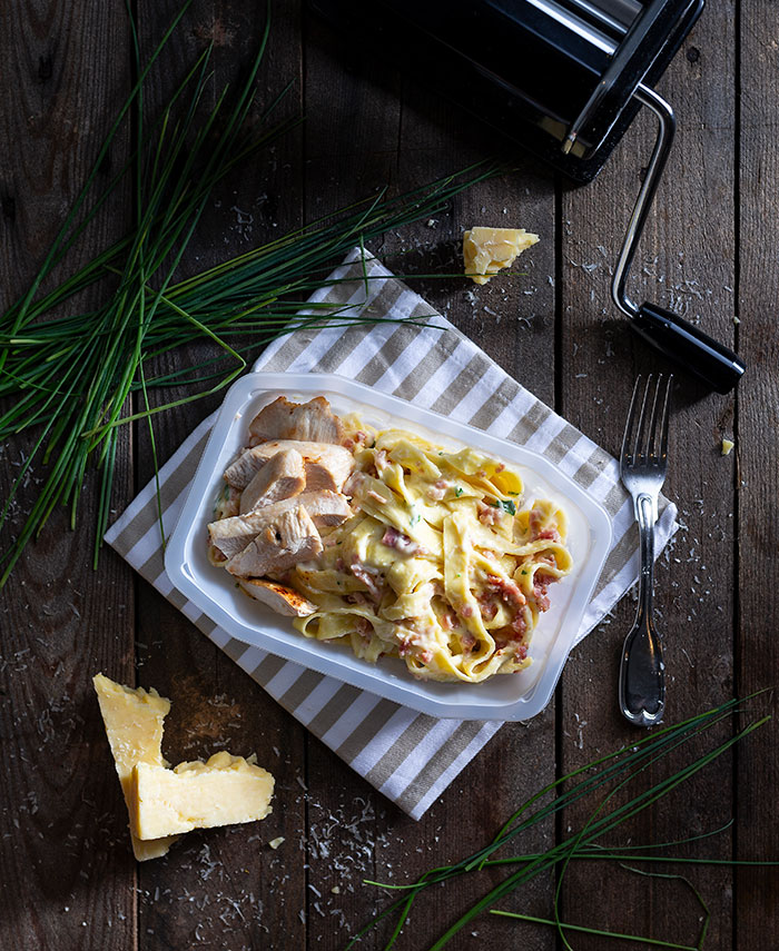 Chicken carbonara